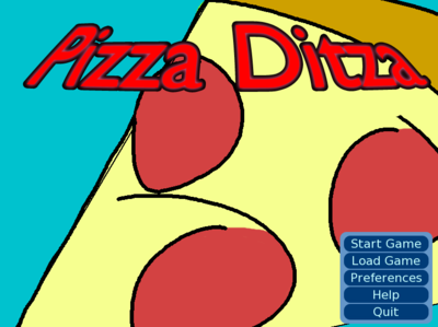 Pizza Ditza Main Menu