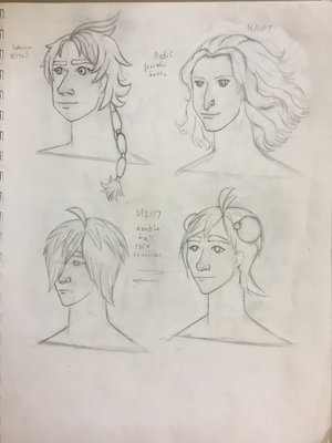 Top left if Lapis Lazuli. Top right is Florence Gonino. Bottom left and right is Jay Liddel in her depressed and confident mode.