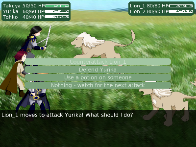 Screenshot of the new battle engine