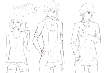 Some quickly done up sketches xD (excuse the poses, not much thought was put into them heh..)