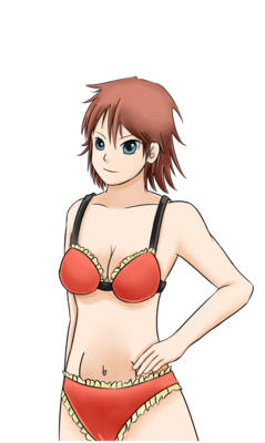 Adel's Neutral Sprite in her Underwear, revised.