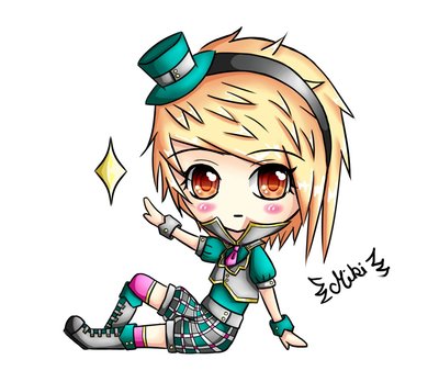 And a little chibi of her ^^