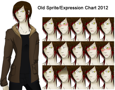 This is an old sprite [Last year] My style has changed but this is the current largest expression chart I have made at the moment that I am allowed to share.