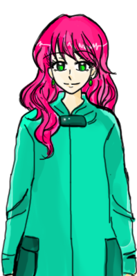 This was a beginner sprite. My line art is now cleaner and I can tone down the colour and saturation and make it less eye-straining.