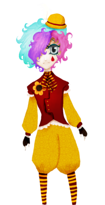 Grason<br /><br />——<br /><br />Age: 15<br /><br />Star Sign: Libra<br /><br />Circus Role: Clown<br /><br />Height: 5’6<br /><br />Grason is a very quiet and shy performer who dislikes being touched and is frequently bumping into things, likely due to the excessive amount of curly hair that drapes over half of his face. Grason frequently mutters about how much he hates his hair, and that he could’ve sworn it was a different color in the past….truth be told, he doesn’t really remember ever changing it.<br /><br />Evangeline is immediately attracted to his cute appearance and short stature, however he finds being called cute rather insulting and gets rather depressed when it happens, and soon gently asks Evangeline to stop. He prefers “handsome”, really…<br /><br />At first, he doesn’t really seem to have much of an attitude toward Evangeline or any of the performers for that matter. He’s soon drawn toward her kindness, intelligence, and willingness to understand what he is and isn’t comfortable with. <br /><br />Grason doesn’t much care for being part of the circus, though he feels compelled to stay. He always seems very wary of Matthios, and tries to keep his distance, and always seems to leave oddly moments before the Ringleader shows up.