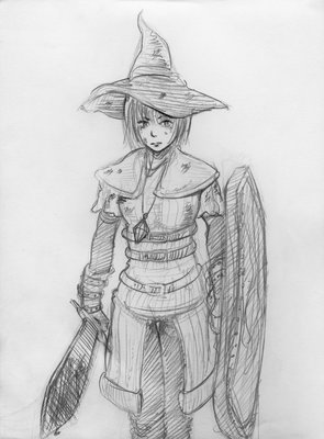 Fanart of my character from Demon's Souls.