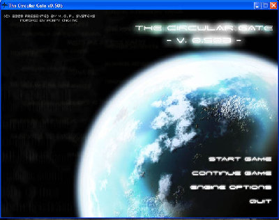 Main Menu Screen