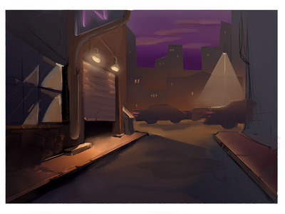 Preliminary Background. A Back street of Shadow