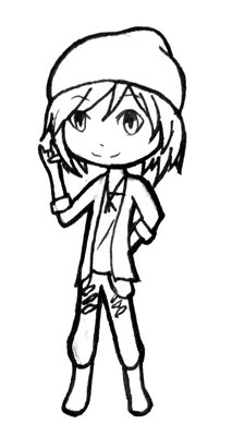 Example 1 (Chibi) [inking was done by my friend, not me]