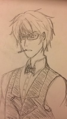 A drawing Of Shizuo.