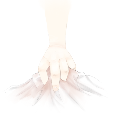 hand + cloth study [From DA]