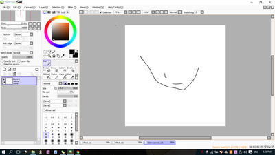 The lines in this one is not smooth, as I try to make an anime face u.u