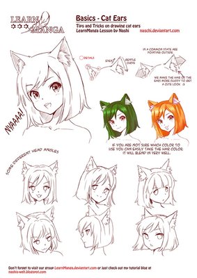 cat ears tutorial by Naschi