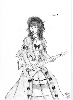The guitarrist from the japanese band Versailles