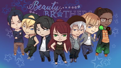 All regular Chibis made for Anomalis' Beauty and the Brothers project