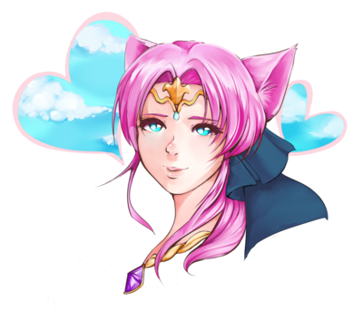 Gift art of my friend's FFXIV Miqote.