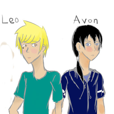 The main character Avon and his best friend Leo.