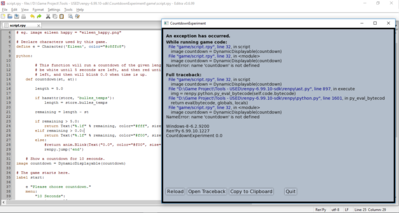 Screenshot of the issue encountered.