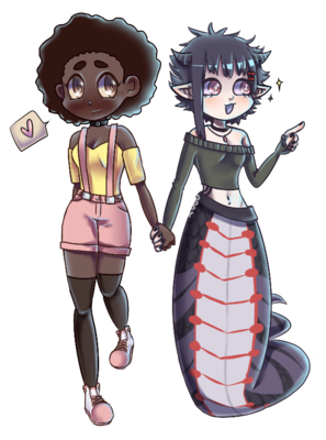 my ocs simone and daedra!!