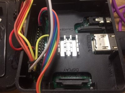 rats nest of wires is to RTC module, fan, and side mounted rotary encoder/button