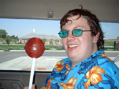 This here picture earned me the title of &quot;Everything that is physically wrong with humanity... with a lolipop&quot;