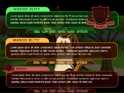 Textboxes and crests, huzzah