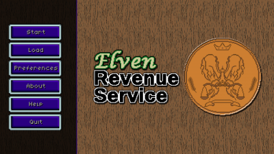 Title screen for Elven Revenue Service