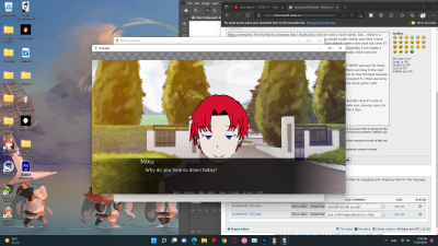 Yes i know the masking is bad but i was just testing it. This is him in my test visual novel game