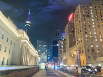 nightfall in toronto