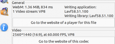MediaInfo grabbed from encoded animation 1 with VP8