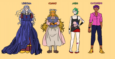 Final Designs for the Main Cast!