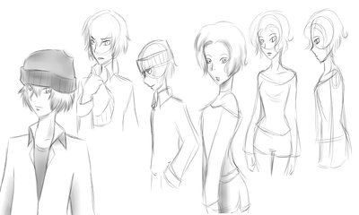 Example of sketching in Easy Paint Tool Sai