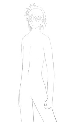 He's tall, I added in the clothes and he looked okay, if a bit thin. Could it just be because of his small eyes?